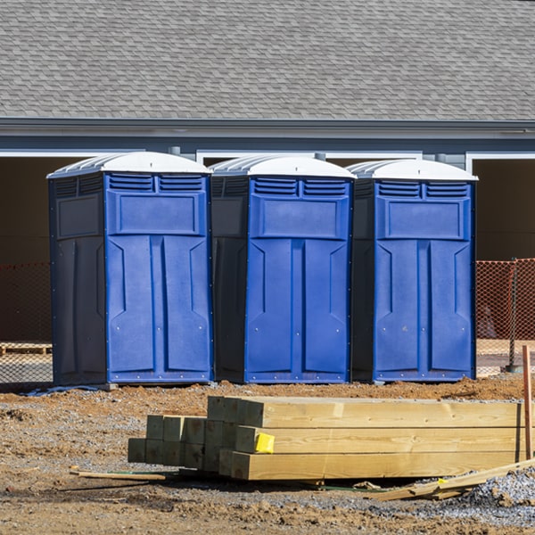 how often are the porta potties cleaned and serviced during a rental period in Connelly Springs NC